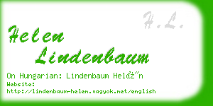 helen lindenbaum business card